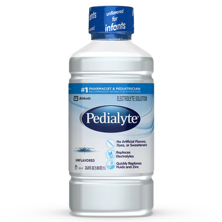 PEDIALYTE Pedialyte Unflavored 33.8 Fl oz. (1L) Bottle, PK8 00336